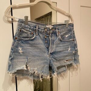 Agolde Parker Vintage Cut Off Jean Shorts